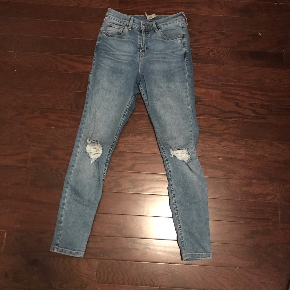 Topshop Jamie Jeans ripped